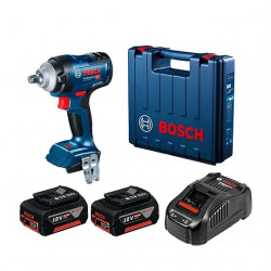 LLAVE DE IMPACTO INAL BOSCH 18V E.1/2" GDS 18V-400 400NM (2 BAT+CARG)