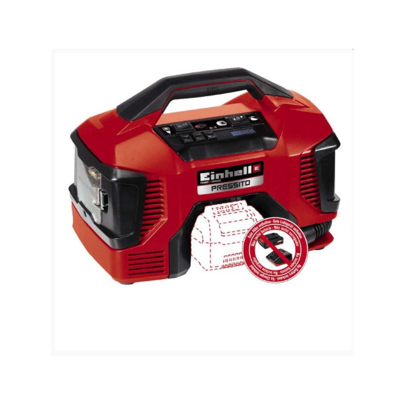 COMPRESOR EINHELL HIBRIDO 18V-220V PRESSITO SOLO