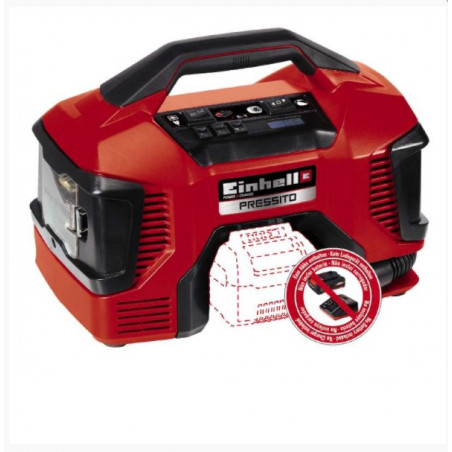COMPRESOR EINHELL HIBRIDO 18V-220V PRESSITO SOLO