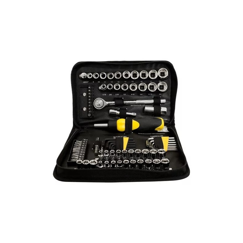 JUEGO DESTORNILLADOR BOSCH CON BOCALLAVES Y PUNTAS 46 PZS 2607017399