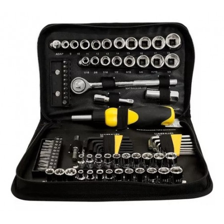 JUEGO DESTORNILLADOR BOSCH CON BOCALLAVES Y PUNTAS 46 PZS 2607017399
