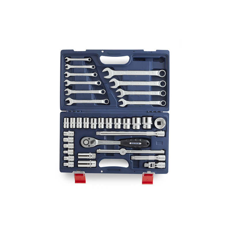 JUEGO BOCALLAVES BREMEN E.1/2" C/LLAVES COMB  35PZS 6066