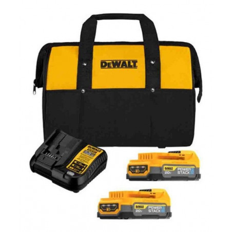 KIT 2  BATERIA DEWALT ION LITIO 20V - 1.7AH + CARG + BOLSO DCBP034E2