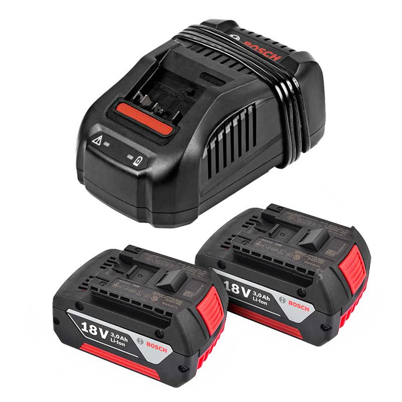 KIT BOSCH CARGADOR RAP + 2 BATERIA 18V - 4.0AH