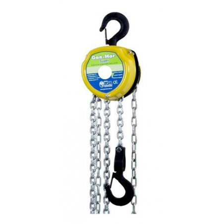 APAREJO MANUAL GAN MAR 0.50 TN 3 MTS ALZADA  01052